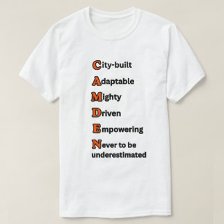 CAMDEN'S ROAR Men's unisex Black Orange Hometown T-Shirt