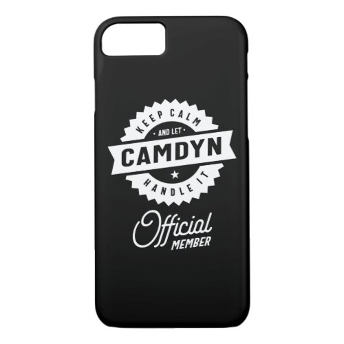 Camdyn Personalized Name Birthday Gift iPhone 87 Case