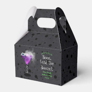 Came for the Boos and Booze Adult Halloween Party Favor Boxes