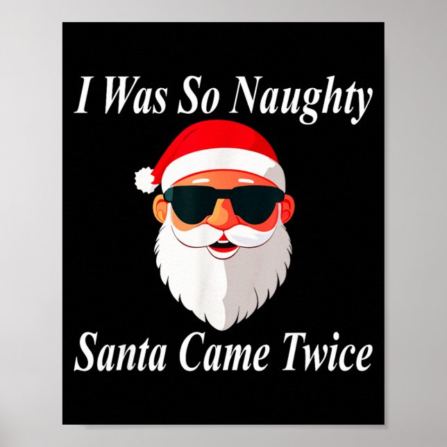 Came Twice Christmas Funny Naughty Dirty Raunchy G Poster (Front)