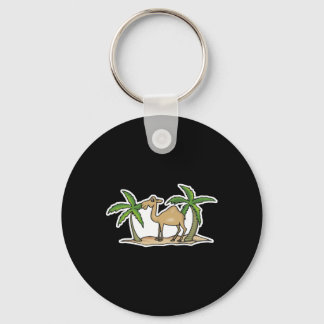 camel and palm trees keychain