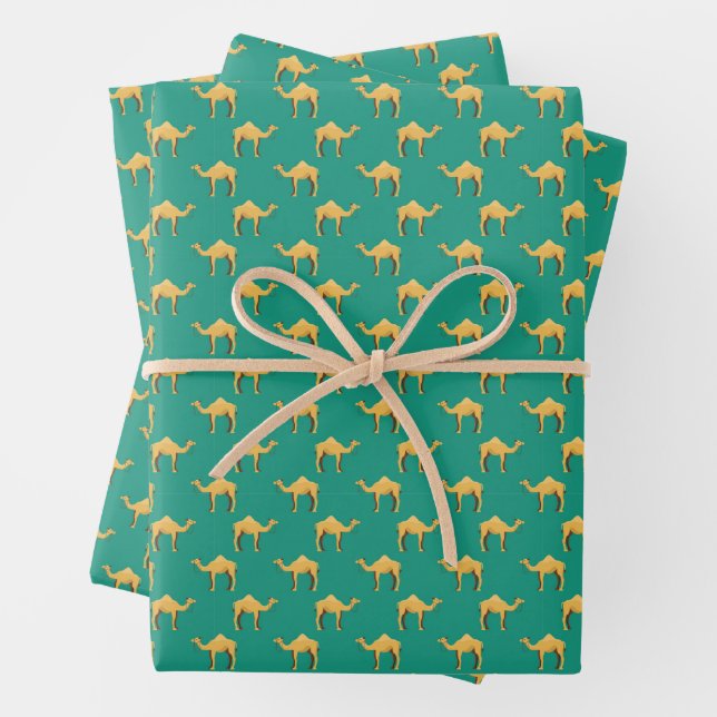 Camel Animal Arabic  Wrapping Paper Sheets (In situ)