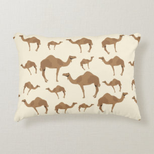 Camel Animal Pattern Accent Pillow