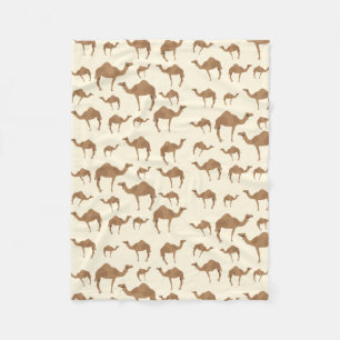 Camel Animal Pattern Fleece Blanket