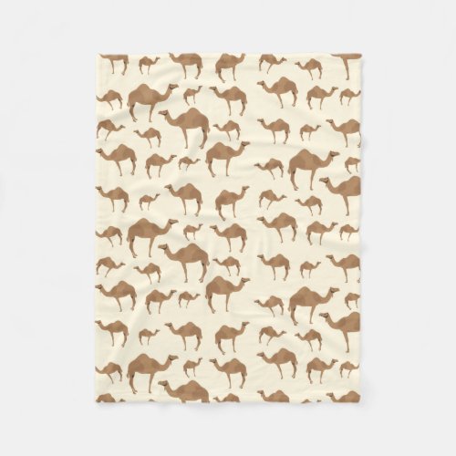Camel Animal Pattern Fleece Blanket