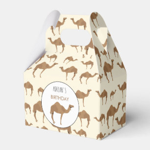 Camel Animal Pattern Party Favor Boxes