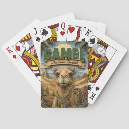 Camel Arabian Desert POPCUT Poker Cards