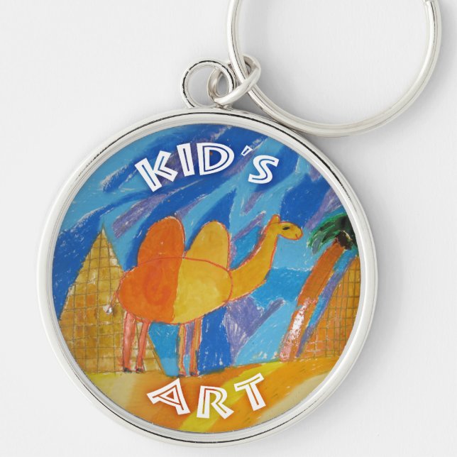 Camel Art by Kids Keychain (Front)