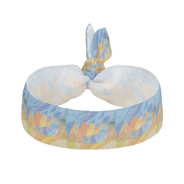 Camel Art by Kids Ribbon Hair Tie (Front)