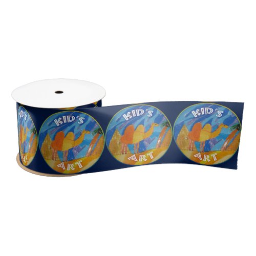 Camel Art by Kids Satin Ribbon