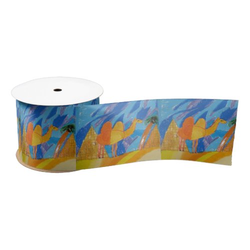 Camel Art by Kids Satin Ribbon