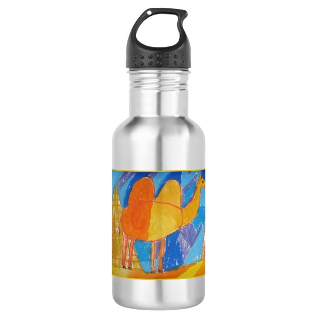 Camel Art by Kids Stainless Steel Water Bottle (Front)