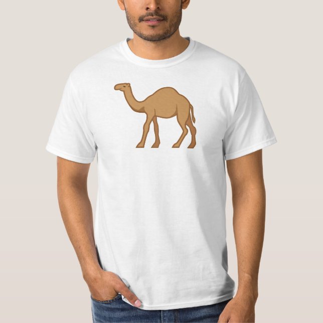 Camel at Heart Emoji Logo Customizable Camel Lover T-Shirt (Front)
