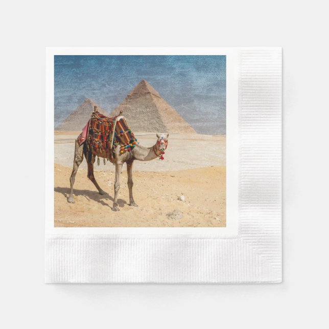 Camel at the Pyramids Napkins (Front)