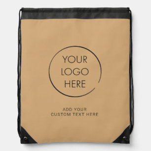 Camel Basic Logo Custom Bag, Business or Shop Drawstring Bag