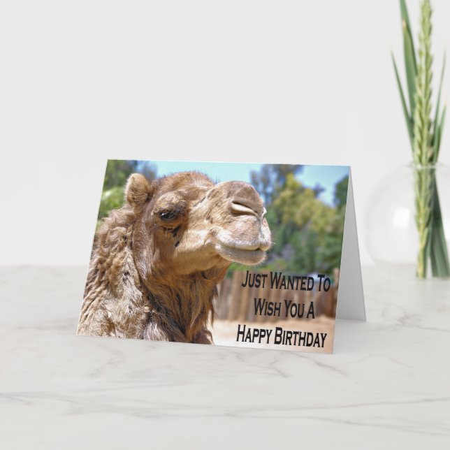 Camel Birthday Card (Front)