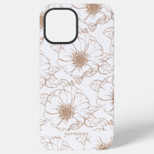 Camel | Boho Floral Pattern Personalized