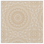 Camel Brown Mandala Pattern Design Fabric