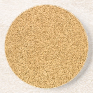 Camel Brown Ultrasuede Look Drink Coaster