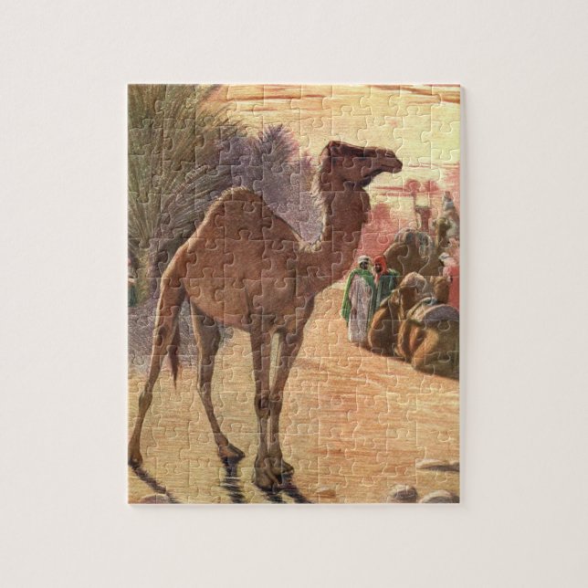 Camel by Louis Sargent, Vintage Wild Animals Jigsaw Puzzle (Vertical)