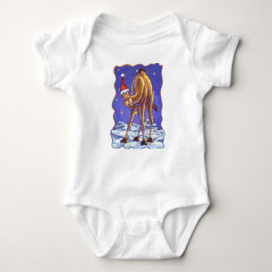 Camel Christmas Baby Bodysuit
