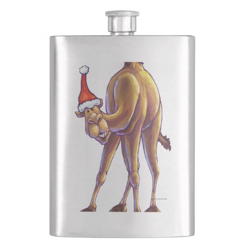 Camel Christmas Hip Flask