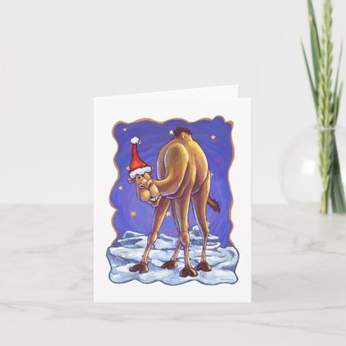 Camel Christmas Holiday Card