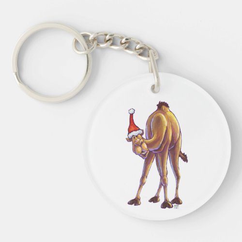 Camel Christmas Keychain