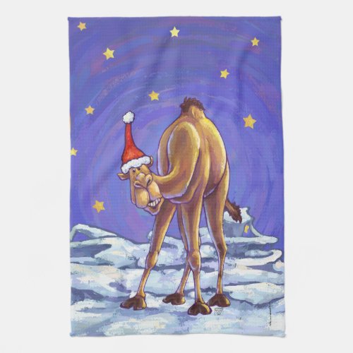 Camel Christmas Kitchen Towel