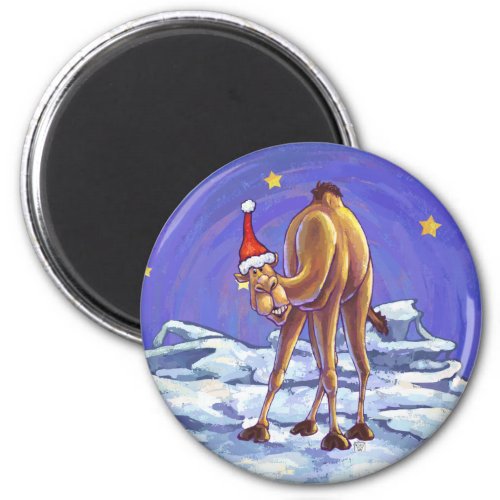 Camel Christmas Magnet