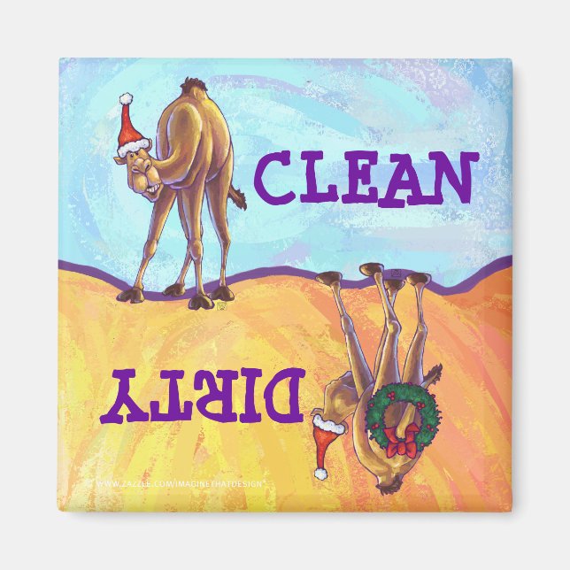 Camel Christmas Magnet (Front)