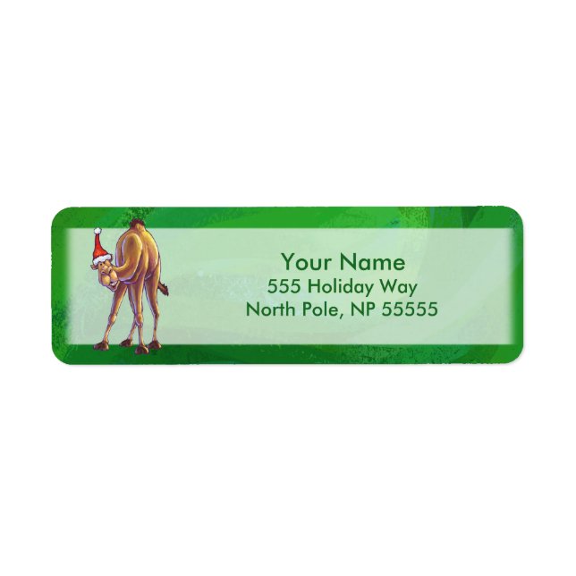 Camel Christmas On Green Label (Front)