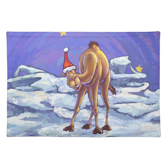 Camel Christmas Placemat (Front)