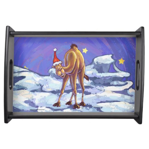 Camel Christmas Serving Tray