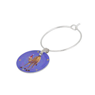 Camel Christmas Wine Charm