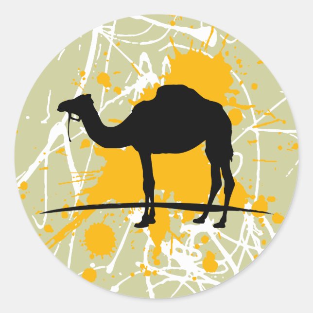 Camel Classic Round Sticker (Front)