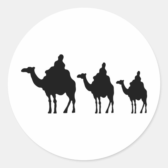 camel classic round sticker (Front)