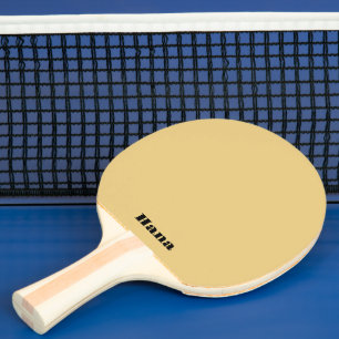 Camel Color Different Text on Both Sides Ping Pong Paddle