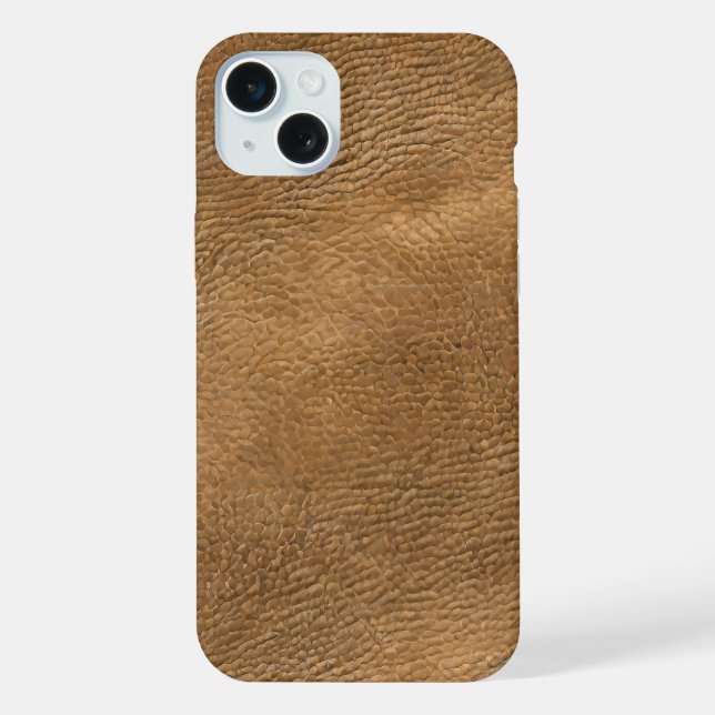 Camel-color leather background iphone case (Back)