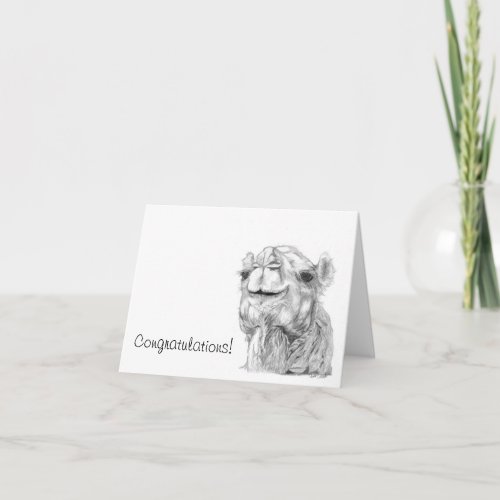 Camel Congratulations Card