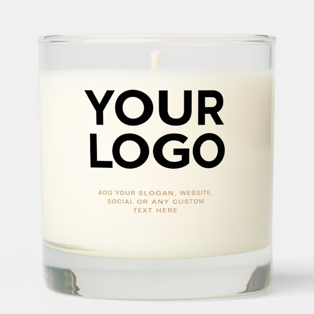 Camel Corporate Business Logo Text Simple Scented Candle (Front)