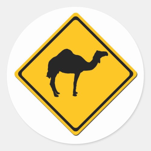 Camel Crossing Sticker