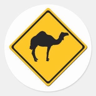 Camel Crossing Sticker