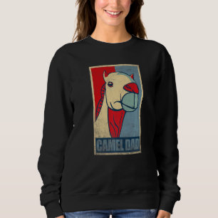 Camel Dad Vintage Camel For Father Pet Animal Sweatshirt