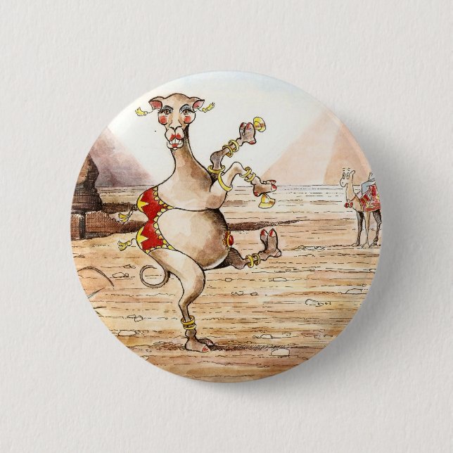Camel Dance Pinback Button (Front)