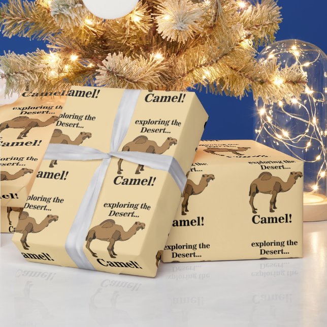 Camel Desert Animal Funny Wrapping Paper (Holidays)