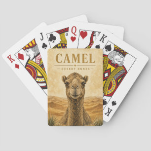 Camel Desert Dunes Wildlife Poker Cards