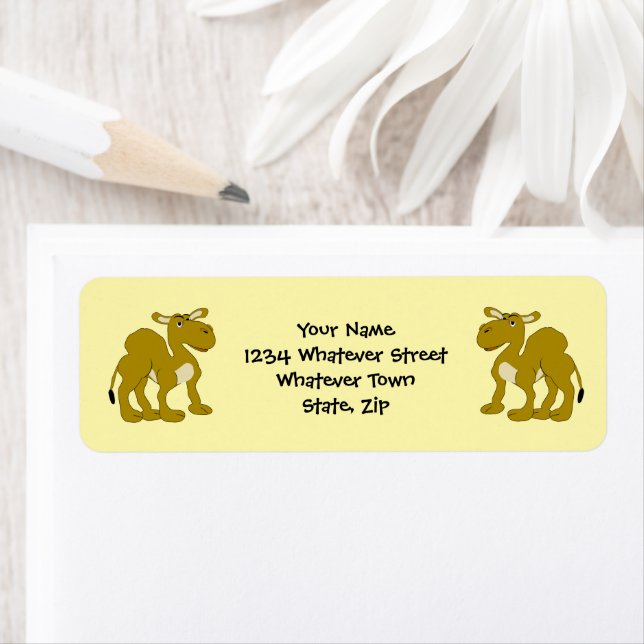 Camel Design Return Address Label (Insitu)
