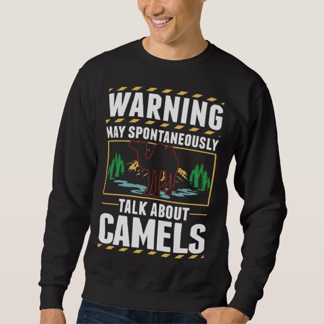 Camel Dromedary Egypt Camel Sweatshirt (Front)