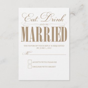 Camel Eat  Drink & Be Married | Response Card by PinkMoonPaperie at Zazzle